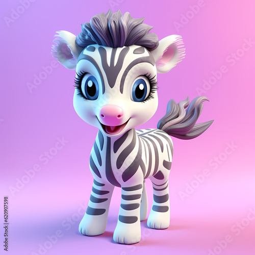 zebra cartoon illustration isolated