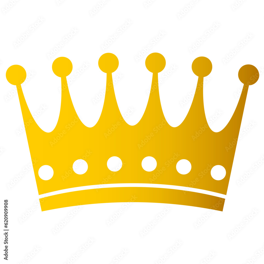 Golden crown icon Golden crown icon