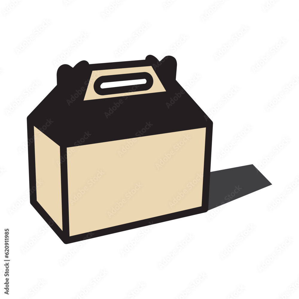 Paper bag design illustration, Takeaway food symbol. Take away paper food bag icon. Take away pakaging with paper food bag, Daily meal in paper bag. Vector illustration Paper bag design illustration, Takeaway food symbol. Take away paper food bag icon. Take away pakaging with paper food bag, Daily meal in paper bag. Vector illustration