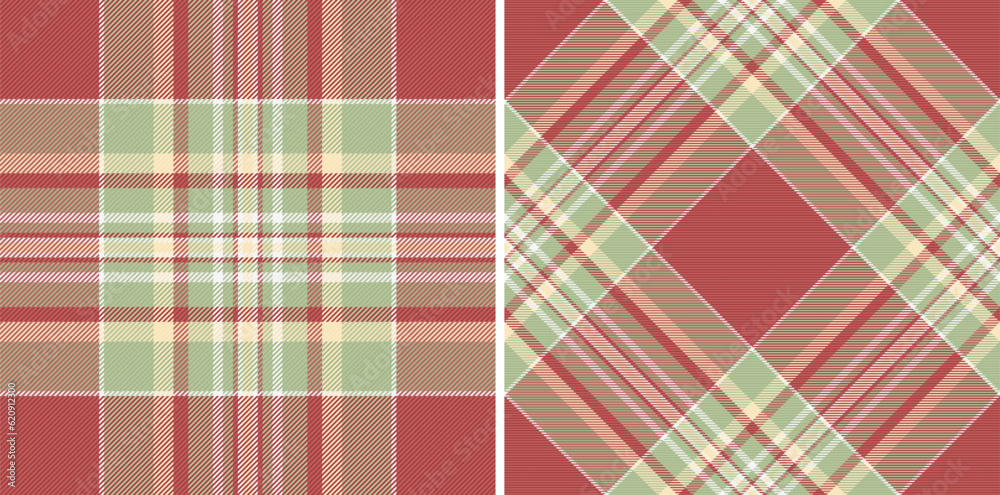 Vector check background of plaid tartan textile with a pattern seamless fabric texture.
