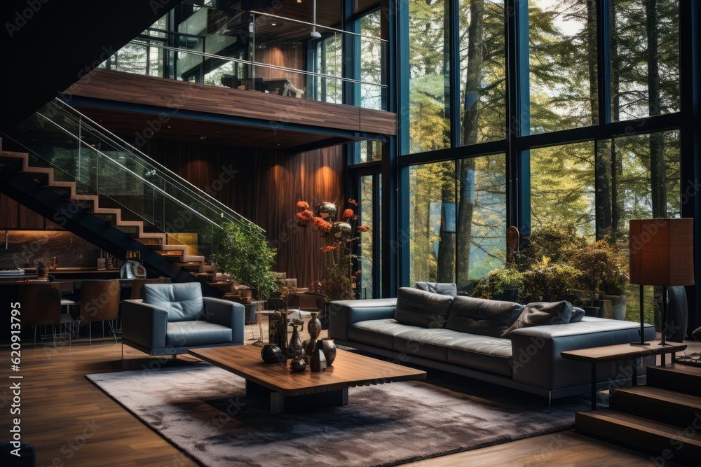 Contemporary Modern Interiors, Generative AI Contemporary Modern Interiors, Generative AI