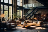 Loft-Style Modern interiors, Generative AI