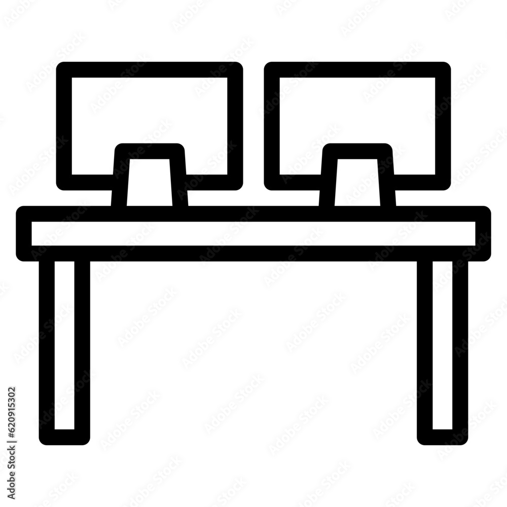 Fototapeta premium office desk line