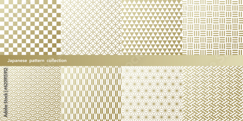 伝統和柄の和紙　背景素材