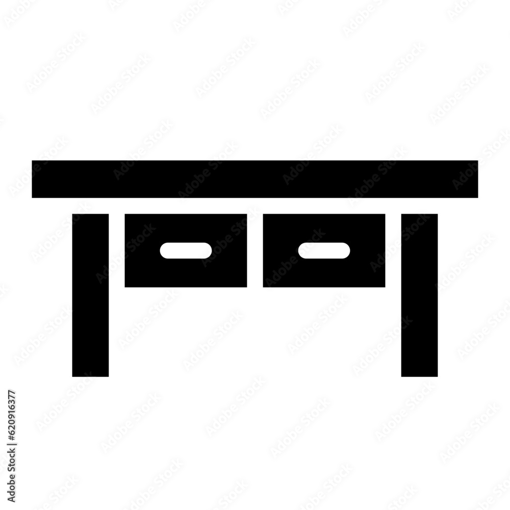 office desk glyph office desk glyph