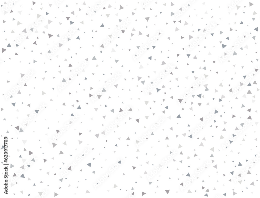 Birthday Silver Triangular Confetti
