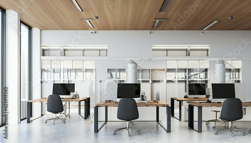office interior with desk