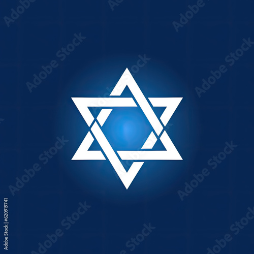 A Minimalist Logo Showcasing Jewish Symbolism