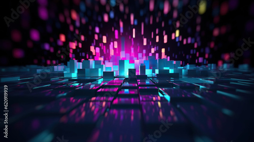 Digital data background. Abstract art can be used in the description of network abilities, technological processes, digital storages, science, education, etc.