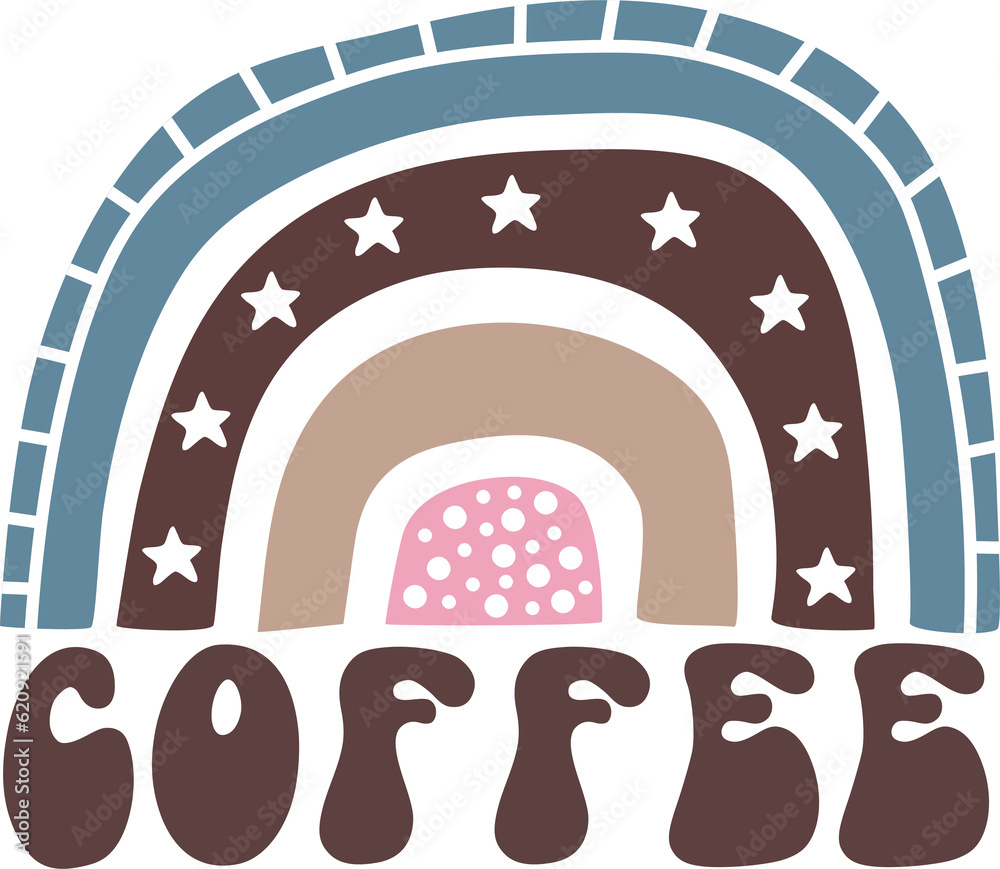 Retro Coffee SVG Design File