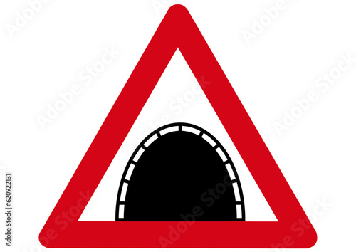Schild Achtung Tunnel
