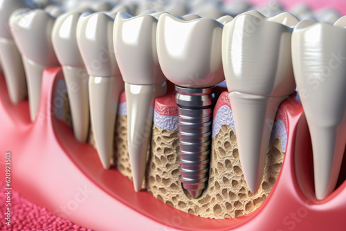 Dental implant bone integration or osseointegration Osseointegration, the key to dental implant success and and long-term stability photo