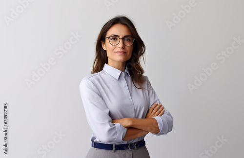 American female tech entrepreneur in a confident pose