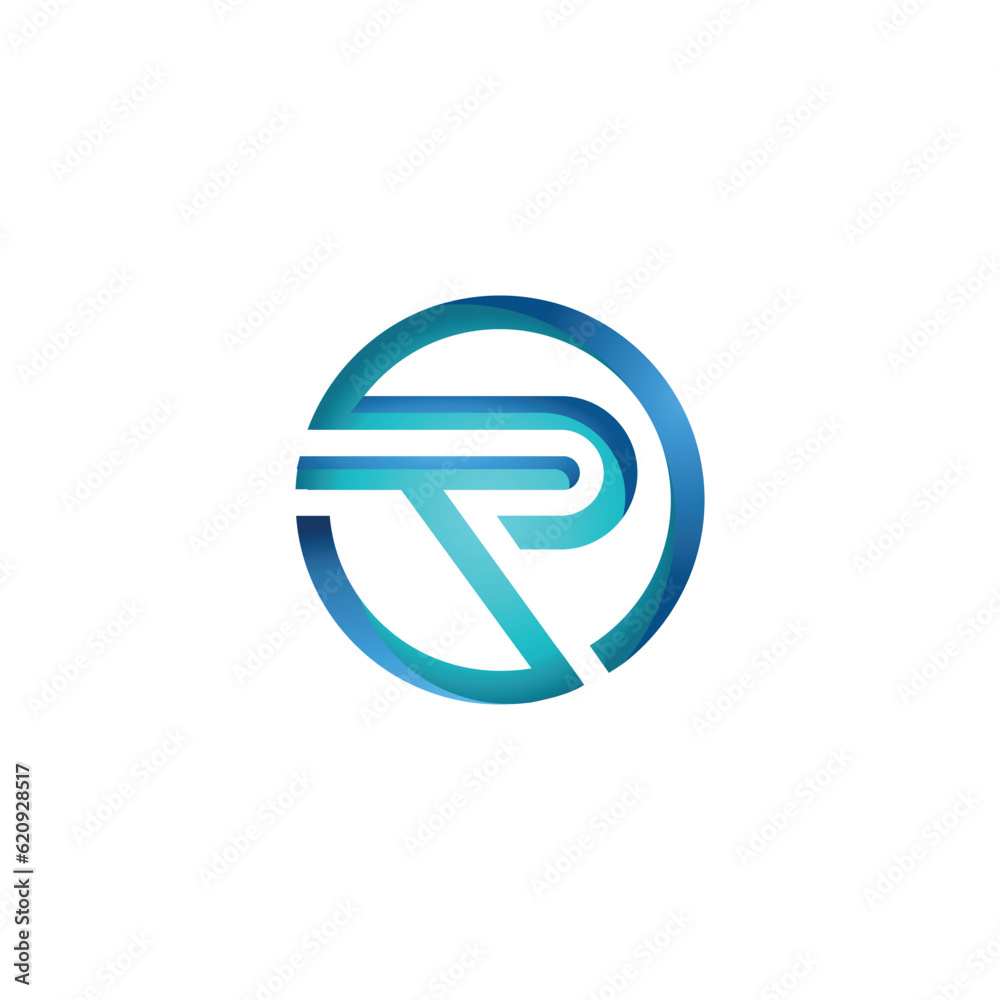 Letters TP circle abstract combination logo symbol icon vector template illustration Letters TP circle abstract combination logo symbol icon vector template illustration