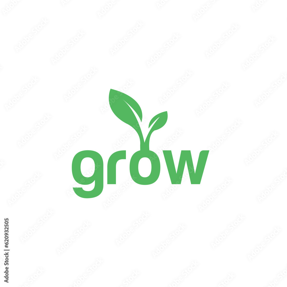 Grow logo vector Grow logo vector