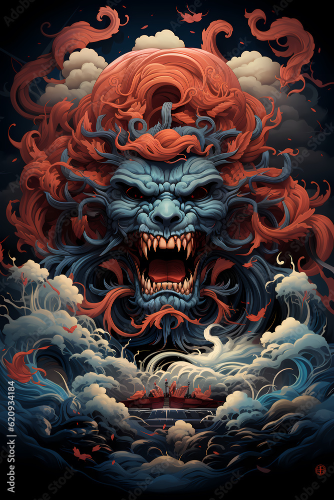 Evil Vampire tshirt design dark art illustration