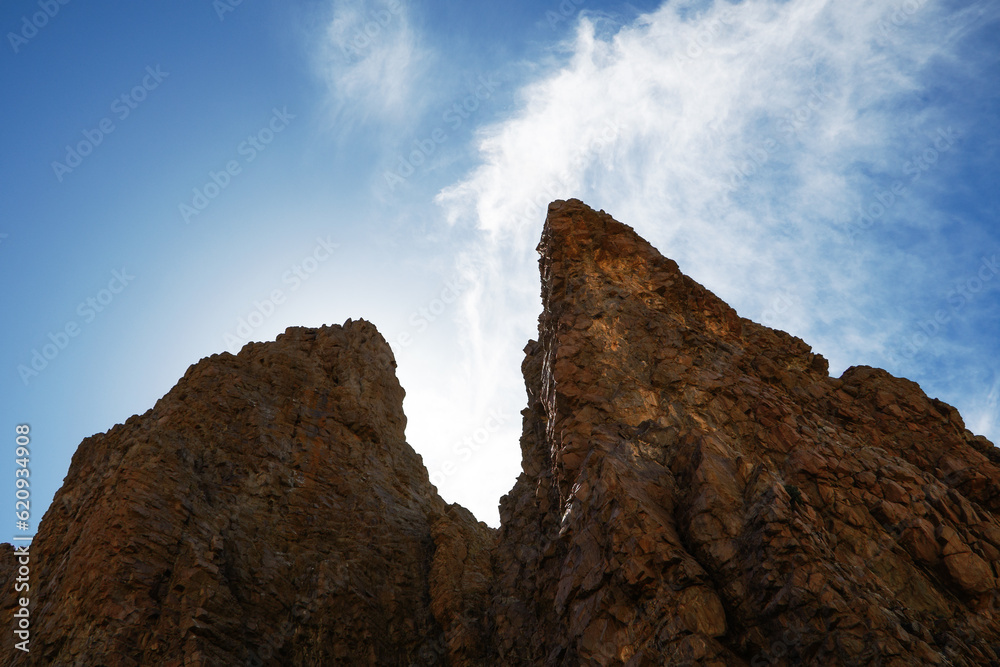 volcanic rocks of los Roques de Garcia in Parque Nacional del Teide on Tenerife island (Canary Islands, Spain) volcanic rocks of los Roques de Garcia in Parque Nacional del Teide on Tenerife island (Canary Islands, Spain)