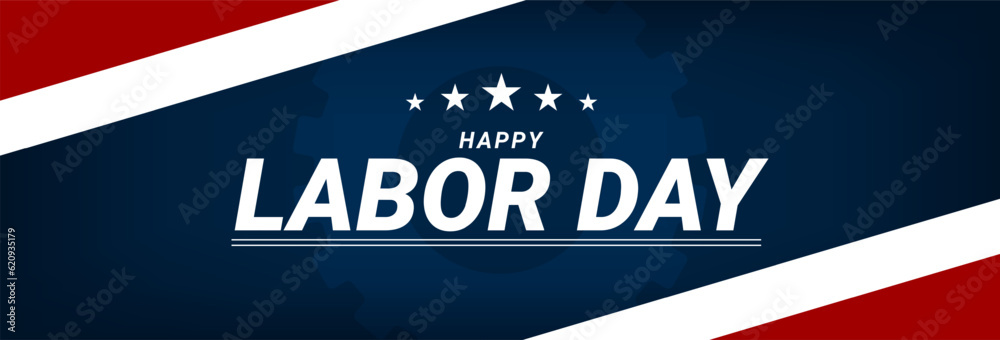 Happy labor day banner. USA labor day celebration template. Vector illustration Happy labor day banner. USA labor day celebration template. Vector illustration