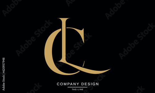 CL, LC, Abstract Letters Logo Monogram