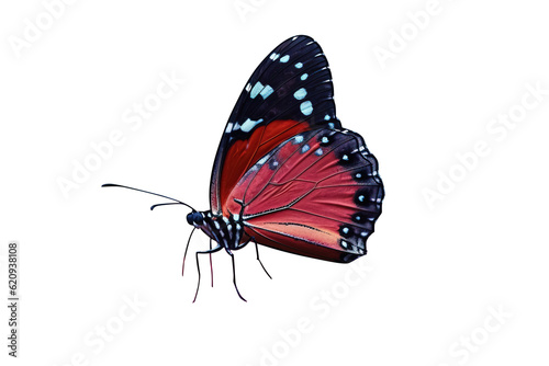 butterfly isolated on transparent background. Generative Ai