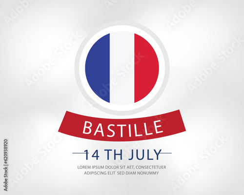 Free Download Free vector abstract bastille day of France country banner with elegant 3D background - GFXLoad