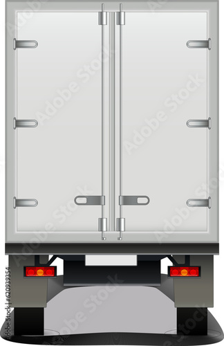 truck isolated on white