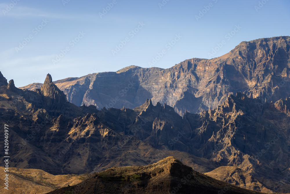 extraordinary valley with stunning light on Santo Antão in Cape Verde