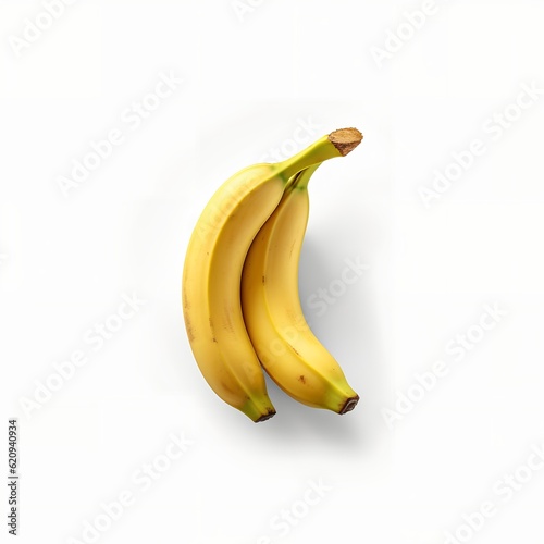 Banana on White Backgroud