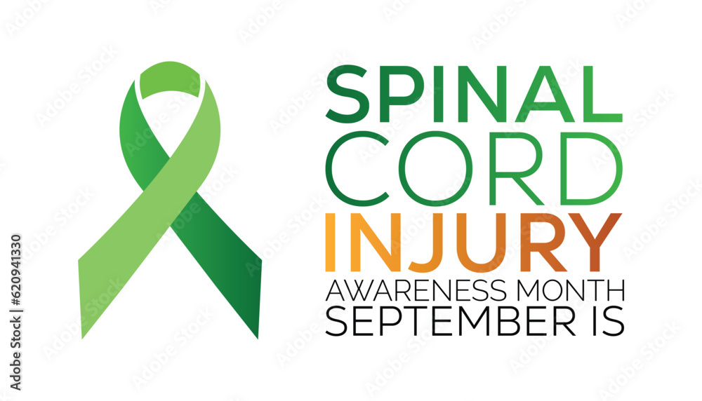 Spinal Cord injury awareness month is observed every year in September. banner design template Vector illustration background design.