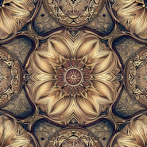 Background Medallion Pattern Generative AI