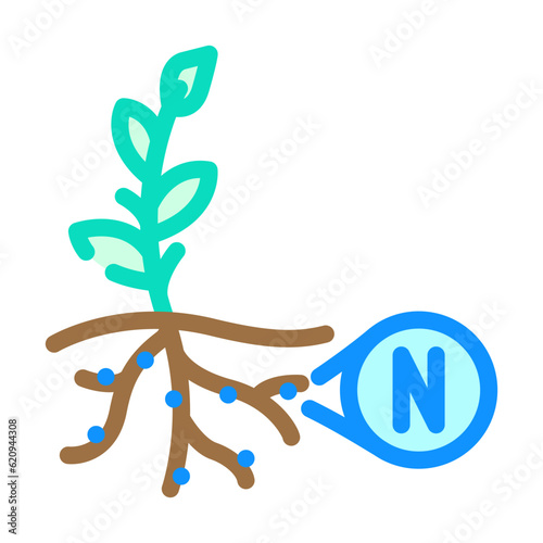 nitrogen fixation environmental color icon vector. nitrogen fixation environmental sign. isolated symbol illustration photo