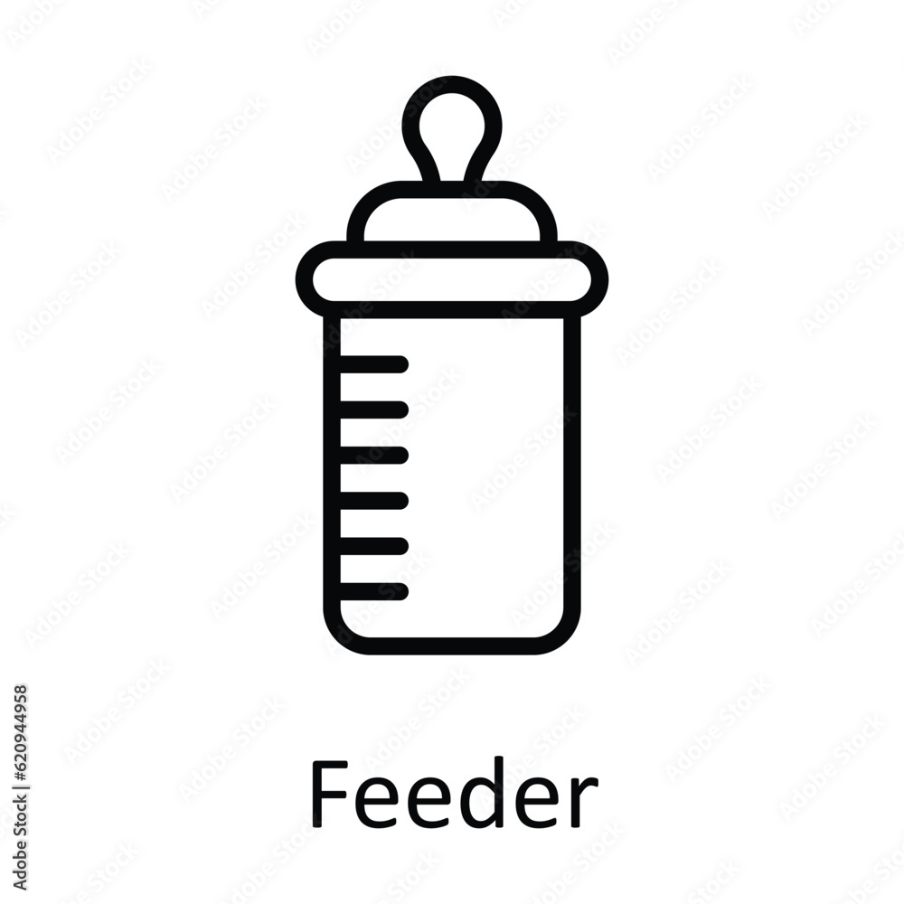 Feeder Vector outline Icon Design illustration. Food and drinks Symbol on White background EPS 10 File Feeder Vector outline Icon Design illustration. Food and drinks Symbol on White background EPS 10 File