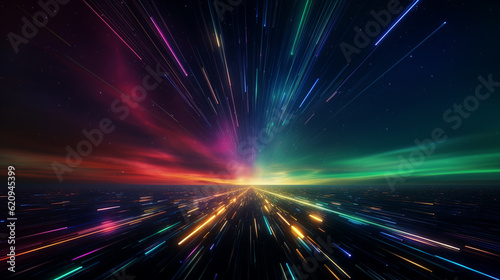 Futuristic abstract background with speed motion blur