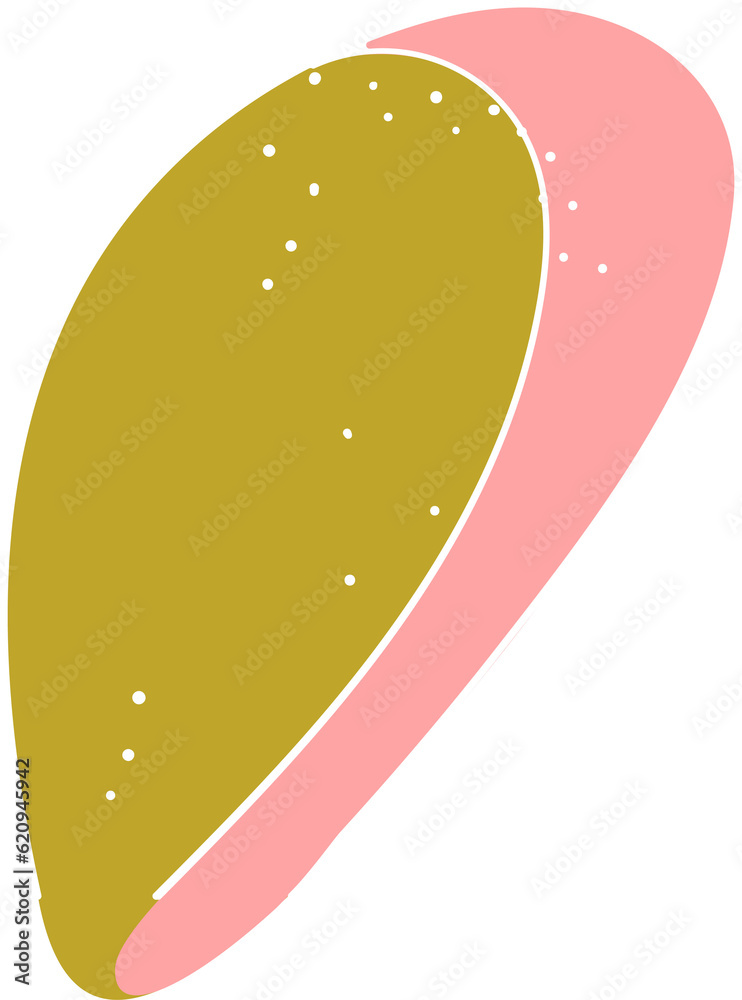 Modern geometric flower, simple plant Modern geometric flower, simple plant