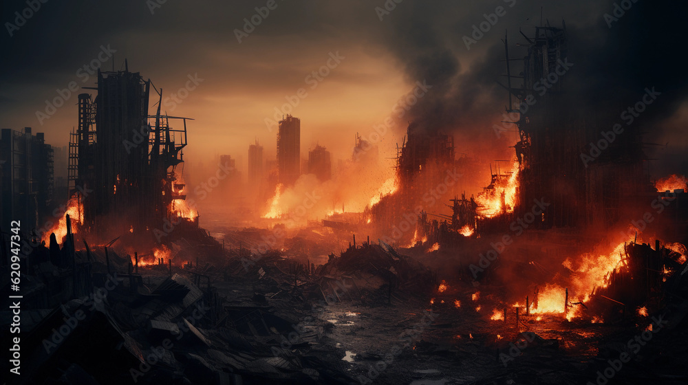 Apocalyptic and post-apocalyptic background.