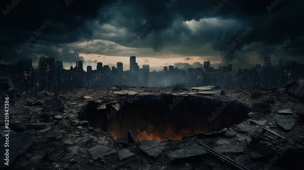 Apocalyptic and post-apocalyptic background.