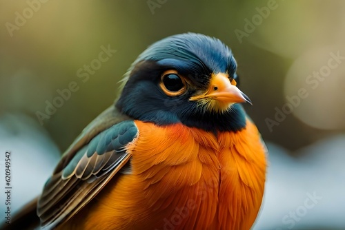 robin on a branch © Sajawal