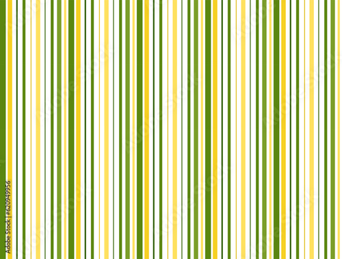 Vertical stripes of yellow and green in different widths.