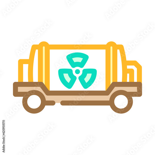 small modular nuclear reactor future technology color icon vector. small modular nuclear reactor future technology sign. isolated symbol illustration