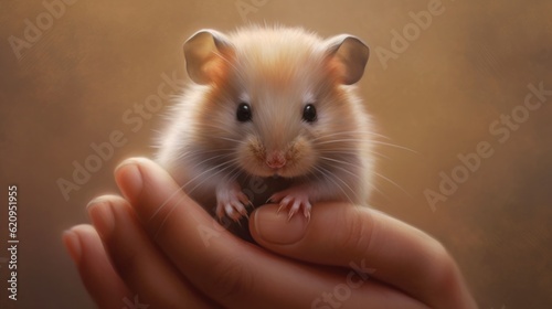 hamster in a hand © Aqib