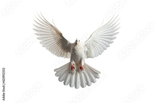 Fotobehang dove isolated on transparent background,  Generative Ai