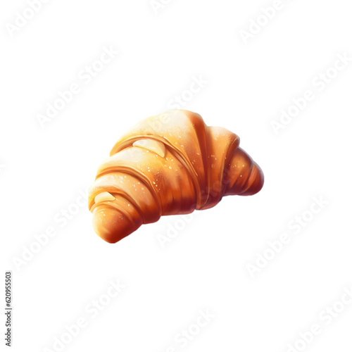 Croissant illustration png Generative AI