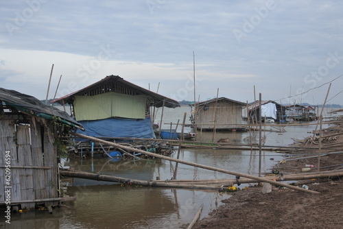 fishing village on the river