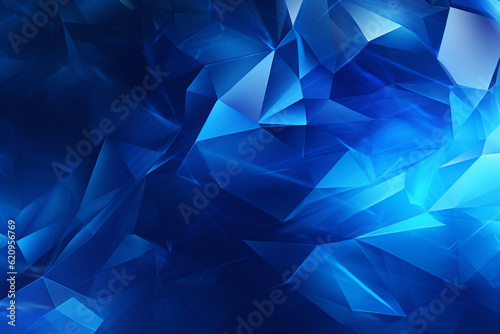 abstract blue background. Generative AI.