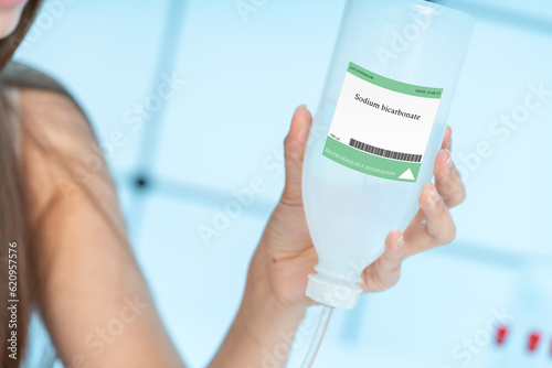 Canvas-taulu Sodium bicarbonate Intravenous Solution