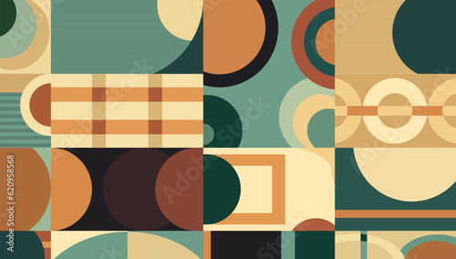 Brutalistic geometric shapes, grids, abstract elements. Contemporary star formation, spiral flower, primitive components. Embracing the aesthetics of Swiss design, Bauhaus, Memphis design. SSTKbold