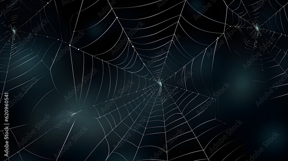 Obraz premium Spider web background generated with ai