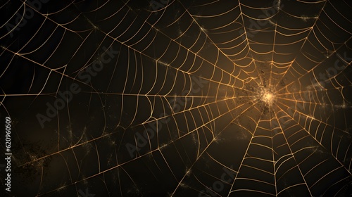 Spider web background generated with ai