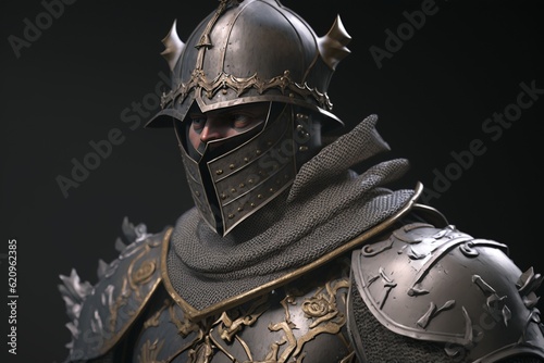 Medieval knight, Generative AI