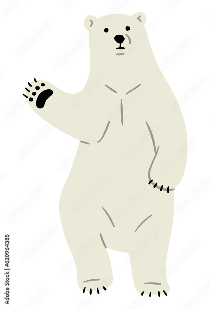 Obraz premium Polar Bear Single 1 PNG